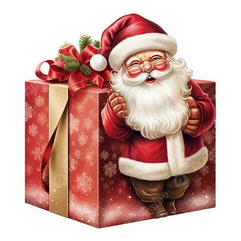 santa claus gift box